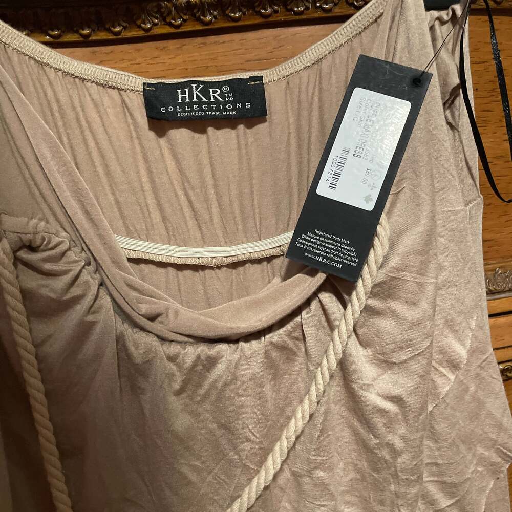 HKR Collections Skin Ruffle Maxi Dress